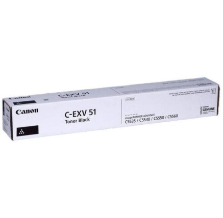 Canon toner iR-C55xx, C57xx black (C-EXV51) (26000 str.) Canon toner iR-C55xx, C57xx black (C-EXV51) (26000 str.)