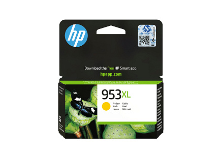 HP 953XL High Yield Yellow Original Ink Cartridge (1,600 pages)