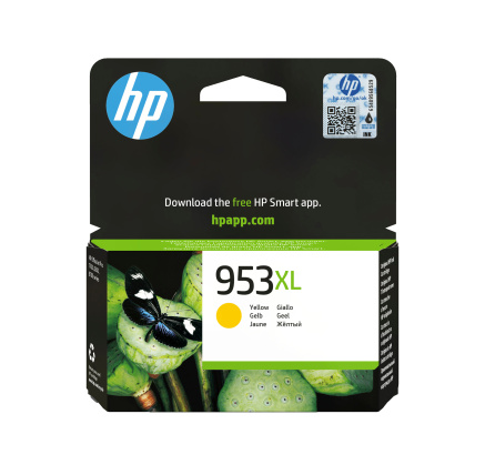 HP 953XL High Yield Yellow Original Ink Cartridge (1,600 pages)