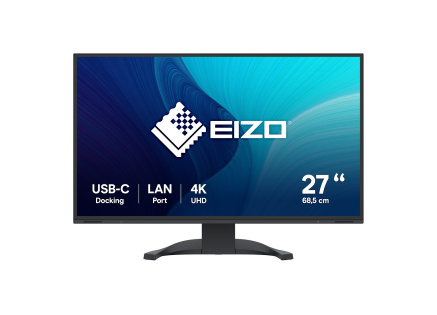 EIZO MT 27" EV2740X-BK FlexScan, IPS, 3840x2160, 350nit, 2000:1, 14ms, DisplayPort, 2xHDMI, USB-C, USB, Repro, Černý EIZO MT 27" EV2740X-BK FlexScan, IPS, 3840x2160, 350nit, 2000:1, 14ms, DisplayPort, 2xHDMI, USB-C, USB, Repro, Černý