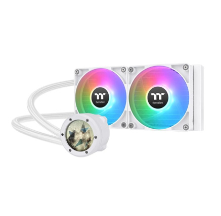 THERMAL TAKE Vodní chladič TH240 V2 Ultra ARGB, 2x120mm ARGB, LGA1851, AM5, bílá THERMAL TAKE Vodní chladič TH240 V2 Ultra ARGB, 2x120mm ARGB, LGA1851, AM5, bílá
