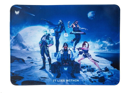 ACER Predator Gaming Mousepad M, podložka pod myš, spodní gumová protiskluzová vrstva, horní vrstva polyester s potiskem