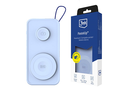3mk PastelUp Powerbank 10,000mAh 22.5W USB 1A1C - Blue