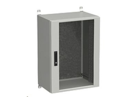 Solarix rozvaděč nástěnný venkovní LC-20 18U 600x400mm, dveře sklo, LC-20-18U-64-12-G