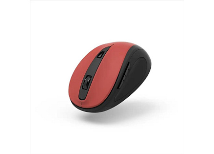 Hama bezdrátová optická myš MW-400 V2, ergonomická, červená/černá