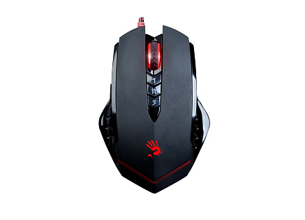 A4tech BLOODY V8 herní myš, až 3200DPI, V-Track technologie, 160KB paměť, USB, CORE 2, kovové podložky