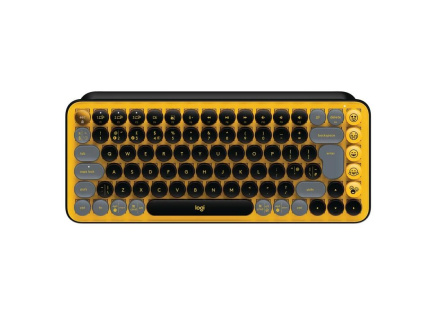 Logitech Wireless Mechanical Keyboard POP Keys With Emoji Keys - BLAST_YELLOW - US INT'L - INTNL