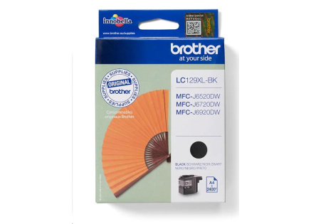 BROTHER INK LC-129XLBK (inkoust black 2400 str., ISO / IEC 24711) POUZE (6520,6920) BROTHER INK LC-129XLBK (inkoust black 2400 str., ISO / IEC 24711) POUZE (6520,6920)