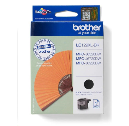 BROTHER INK LC-129XLBK (inkoust black 2400 str., ISO / IEC 24711)  POUZE (6520,6920)