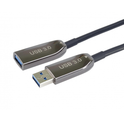 PremiumCord prodlužovací optický AOC kabel USB 3.0  A/Male - A/Female, 10m