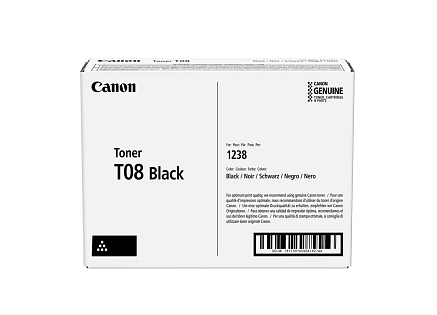 CANON toner T08BK černý pro i-Sensys X 1238P, 1238Pr, 1238i a 1238iF (11 000 str.) CANON toner T08BK černý pro i-Sensys X 1238P, 1238Pr, 1238i a 1238iF (11 000 str.)