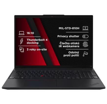 BAZAR - LENOVO NTB ThinkPad L16 AMD G2 - Ryzen5 PRO 215,16" WUXGA,16GB,512SSD,5MP+IRcam,W11P - Poškozený obal