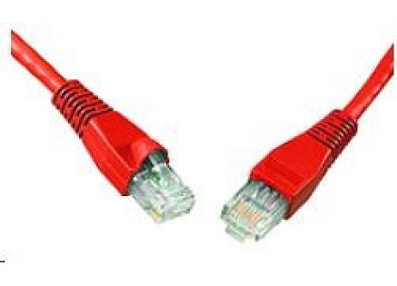 Solarix Patch kabel CAT5E UTP PVC 2m červený snag-proof C5E-114RD-2MB