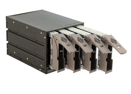 CHIEFTEC interní box 3x 5,25" pro 4x SAS/SATA HDD,černý, hot-swap, ALU