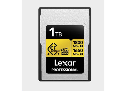 Lexar CFexpress 4.0 Pro Gold, VPG400, R1800/W1650 (Type A) 1TB