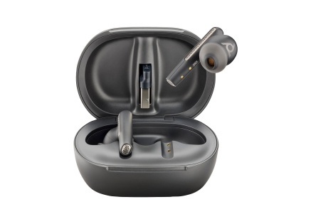 Poly Voyager Free 60+ UC Black Touchscreen Charge Case for BT700 USB-A Adapter