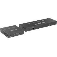 PREMIUMCORD HDMI switch, 4K@60Hz HDMI2.0 KVM 4:1 s ovládáním až na 70m přes Cat6/7