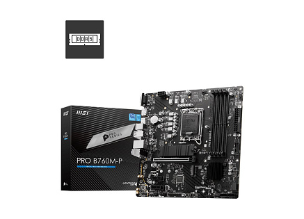 MSI MB Sc LGA1700 PRO B760M-P, Intel B760, 4xDDR5, 1xDP, 1xHDMI, 1xVGA, mATX