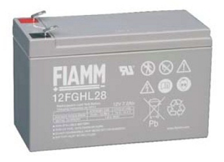 Baterie - Fiamm 12 FGHL 28 (12V/7,2Ah - Faston 250), životnost 10let