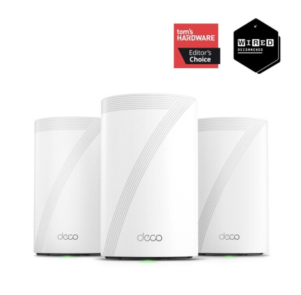 TP-Link Deco BE68(3-pack) WiFi7 Mesh(BE14000,2,4GHz/5GHz/6GHz,1x10GbELAN/WAN,1x2,5GbELAN/WAN,1xGbELAN/WAN,1xUSB3.0) TP-Link Deco BE68(3-pack) WiFi7 Mesh(BE14000,2,4GHz/5GHz/6GHz,1x10GbELAN/WAN,1x2,5GbELAN/WAN,1xGbELAN/WAN,1xUSB3.0)