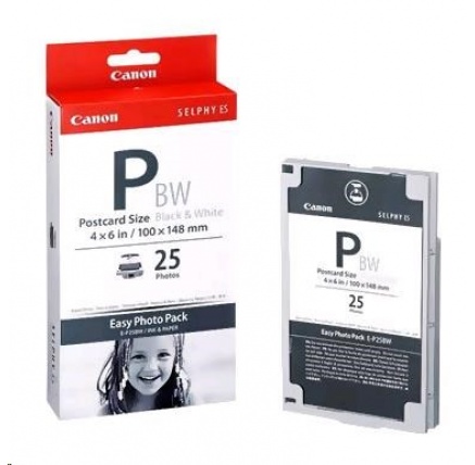 Canon E-P25BW papír (10x15 cm) 25 ks Canon E-P25BW papír (10x15 cm) 25 ks