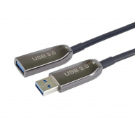 PremiumCord prodlužovací optický AOC kabel USB 3.0  A/Male - A/Female, 50m