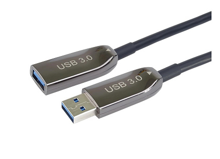 PremiumCord prodlužovací optický AOC kabel USB 3.0  A/Male - A/Female, 50m