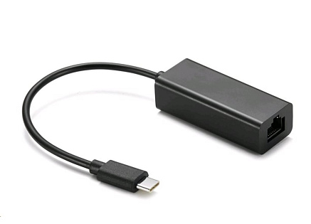 C-TECH adaptér Type-C na LAN, M/F, 15cm