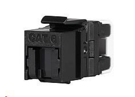 Solarix Rychlozařezávací keystone CAT6 UTP RJ45 černý pro kleště SXKJ-NA-BU SXKJ-6-UTP-BK-NA