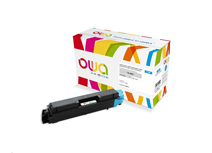 OWA Armor toner pro KYOCERA FSC-5150, 2800 Stran, TK580C, modrá/cyan + waste box (TK-580C)
