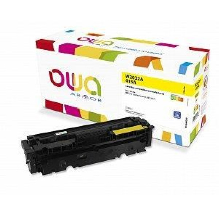 OWA Armor toner pro HP Laserjet M 450, 454, 455, 470, 479, 2100 stran, W2032A, yellow/žlutá OWA Armor toner pro HP Laserjet M 450, 454, 455, 470, 479, 2100 stran, W2032A, yellow/žlutá