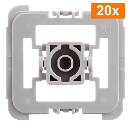 Homematic IP  Adaptér Gira 55, set 20ks - EQ3-ADA-G55-20