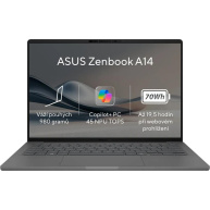 ASUS NTB Zenbook A14 (UX3407QA-OLED306W), QS X1 26 100, 14" 1920 x 1200, 32GB, 1TB, Adreno, W11 Home, Gray
