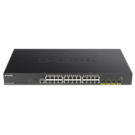 BAZAR - D-Link DGS-1250-28XMP 28-port Gigabit Smart PoE Switch, 24x GbE PoE+, 4x SFP+, PoE 370W - Poškozený obal (Komple