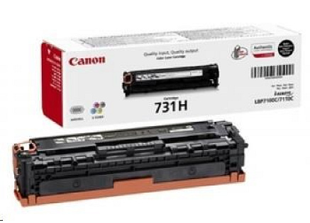 Canon TONER  CRG-731H BK černá pro i-SENSYS LBP7100Cn, LBP7110Cw, MF623Cn, MF628Cw, MF8230Cn, MF8280Cw (2 400 str.)