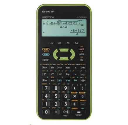 SHARP kalkulačka - ELW531XHGR - zelená