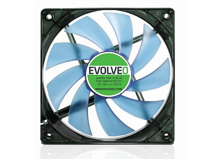 EVOLVEO 12L1BL ventilátor 120mm, 4 LED modrý, 3pin