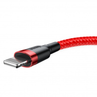 Baseus Cafule nabíjecí / datový kabel USB na Lightning 2,4A 1m, červená