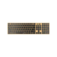 GENIUS Klávesnice Slimstar 7250BT, membránová, bezdrátová, béžová-černá