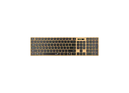GENIUS Klávesnice Slimstar 7250BT, membránová, bezdrátová, béžová-černá GENIUS Klávesnice Slimstar 7250BT, membránová, bezdrátová, béžová-černá