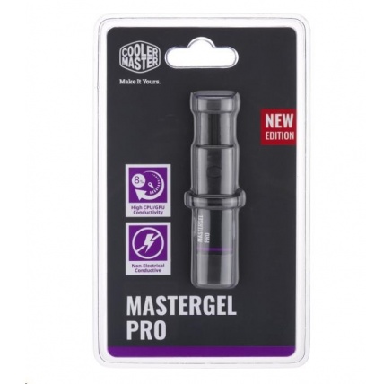 Cooler Master termální pasta na CPU Master Gel Pro V2, tep. vodivost 8 W.m, 1.5ml, 4g, šedá