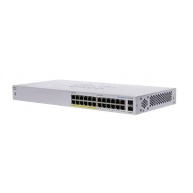 Cisco switch CBS110-24PP-UK, 24xGbE RJ45, 2xSFP (combo with 2 GbE), fanless, PoE, 100W - REFRESH