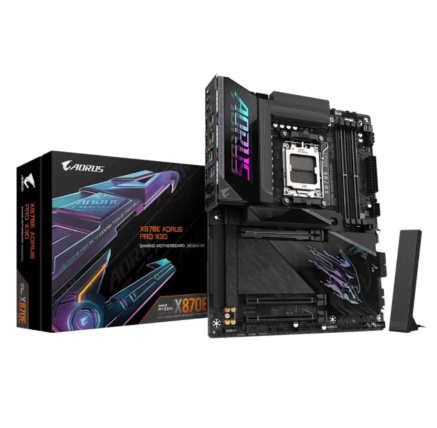 GIGABYTE MB Sc AM5 X870E A PRO X, AMD X870E, 4xDDR5, 2xUSB-C, 2xHDMI, Wifi, ATX