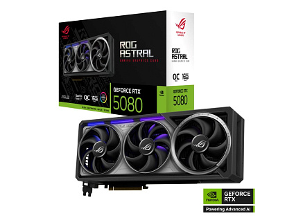 ASUS VGA NVIDIA GeForce RTX 5080 ROG ASTRAL 16GB OC, 16GB GDDR7, 3xDP, 2xHDMI