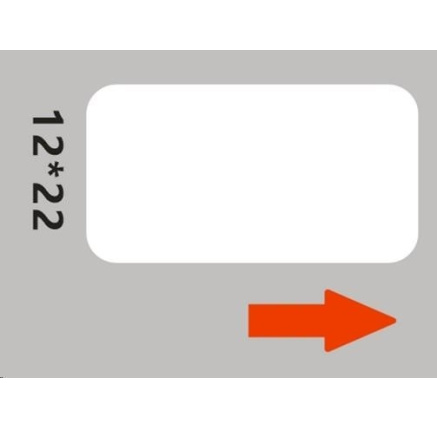 Niimbot štítky RP 12x22mm 250ks White pro D11 a D110 Niimbot štítky RP 12x22mm 250ks White pro D11 a D110