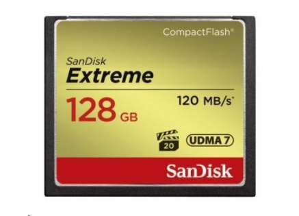 SanDisk Compact Flash Card 128GB Extreme (R:120/W:85 MB/s UDMA7) SanDisk Compact Flash Card 128GB Extreme (R:120/W:85 MB/s UDMA7)
