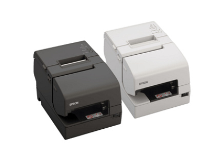 Epson TM-H6000V, MICR, cutter, USB, USB Host, RS232, Ethernet, OPOS, ePOS, white