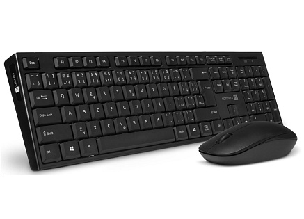 CONNECT IT Combo bezdrátová černá klávesnice + myš, CZ + SK layout