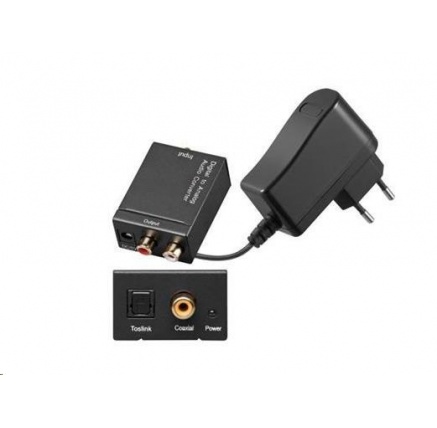 PREMIUMCORD Převodník z digitálního signálu SPDIF a optického Toslink na 2x CINCH PREMIUMCORD Převodník z digitálního signálu SPDIF a optického Toslink na 2x CINCH