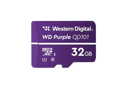 WD MicroSDHC karta 32GB Purple WDD032G1P0C Class 10, 16TBW